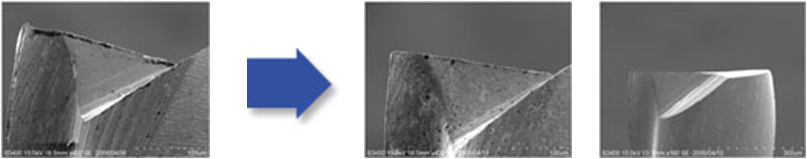 Elimination of burr on cutters