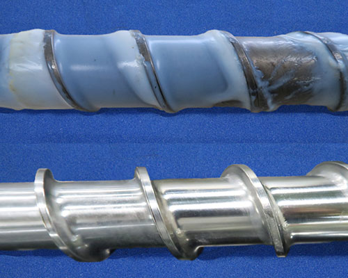 ② PP樹脂: Φ20×900L 加工時間5分