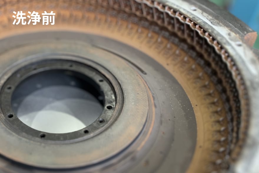 ゴム金型のメンテナンス洗浄前